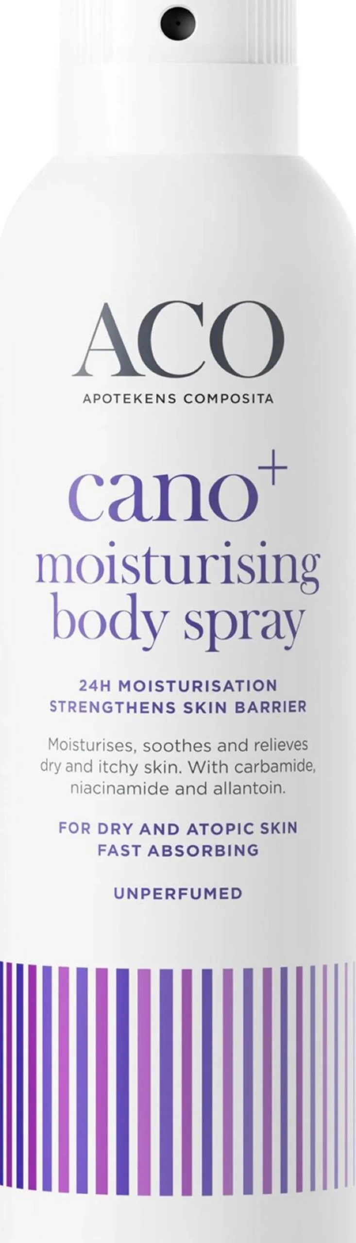 ACO Cano+ Moisturising Body Spray Oparfymerad Kroppsspray 150 ml