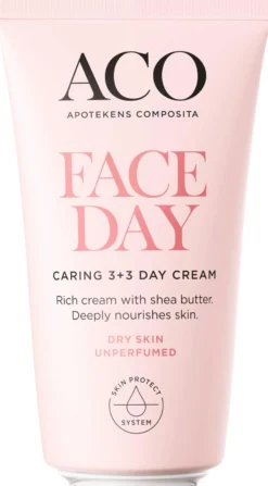 ACO Face Caring 3+3 Day Cream Oparfymerad Dagkräm 50 ml