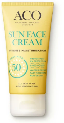 ACO Sun Face Cream SPF50+ Oparfymerad 50 ml