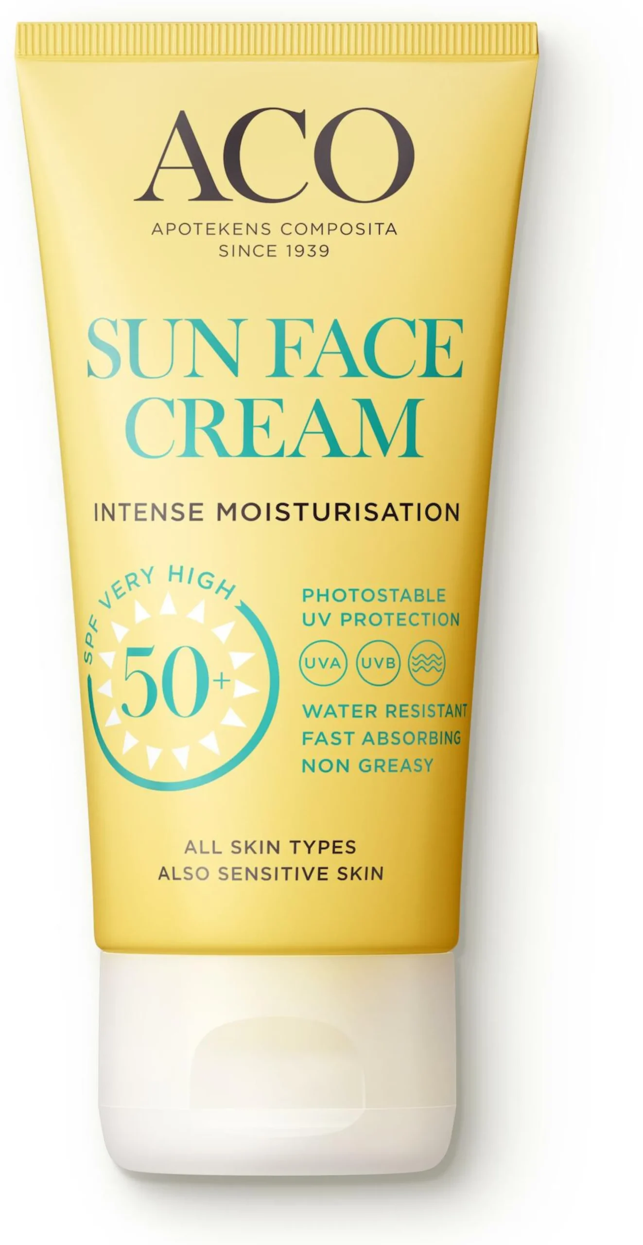 ACO Sun Face Cream SPF50+ Oparfymerad 50 ml