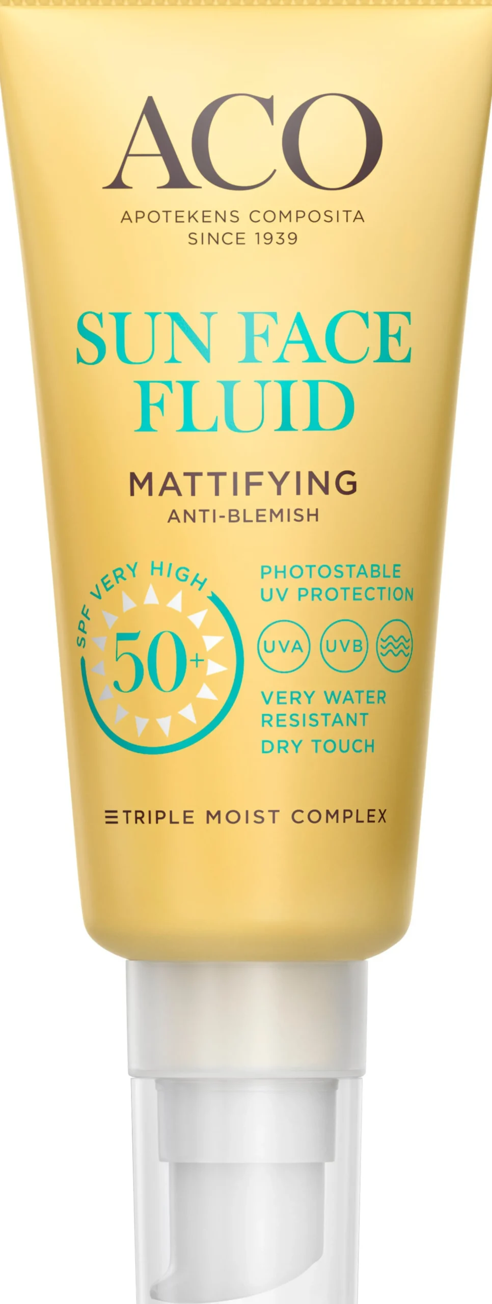 Aco Sun Face Mattifying Fluid SPF50+ Solskydd Ansikte 40 ml