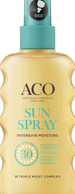 Aco Sun Pump Spray SPF30 Solskydd Kropp 175 ml