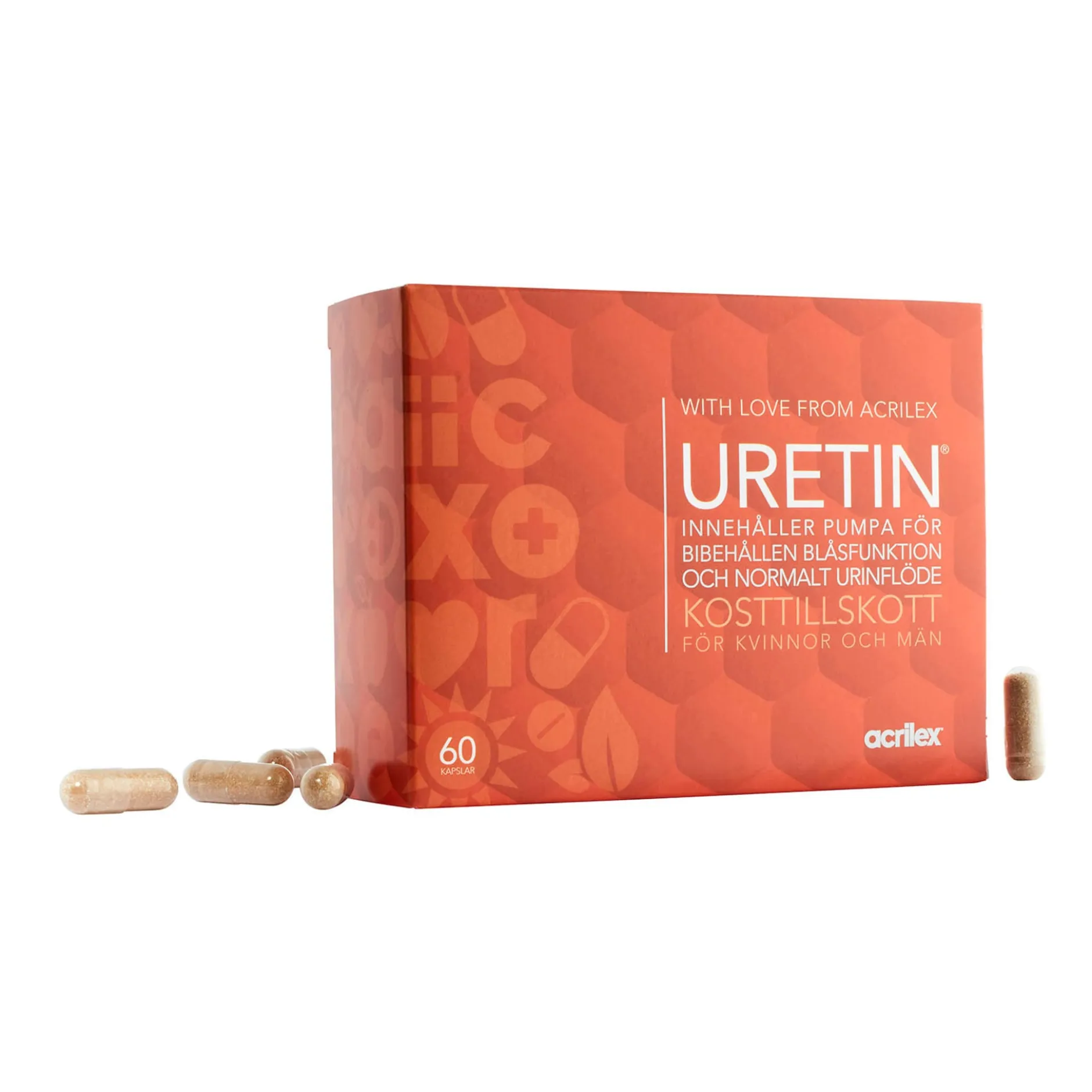 Acrilex Uretin 60 kapslar