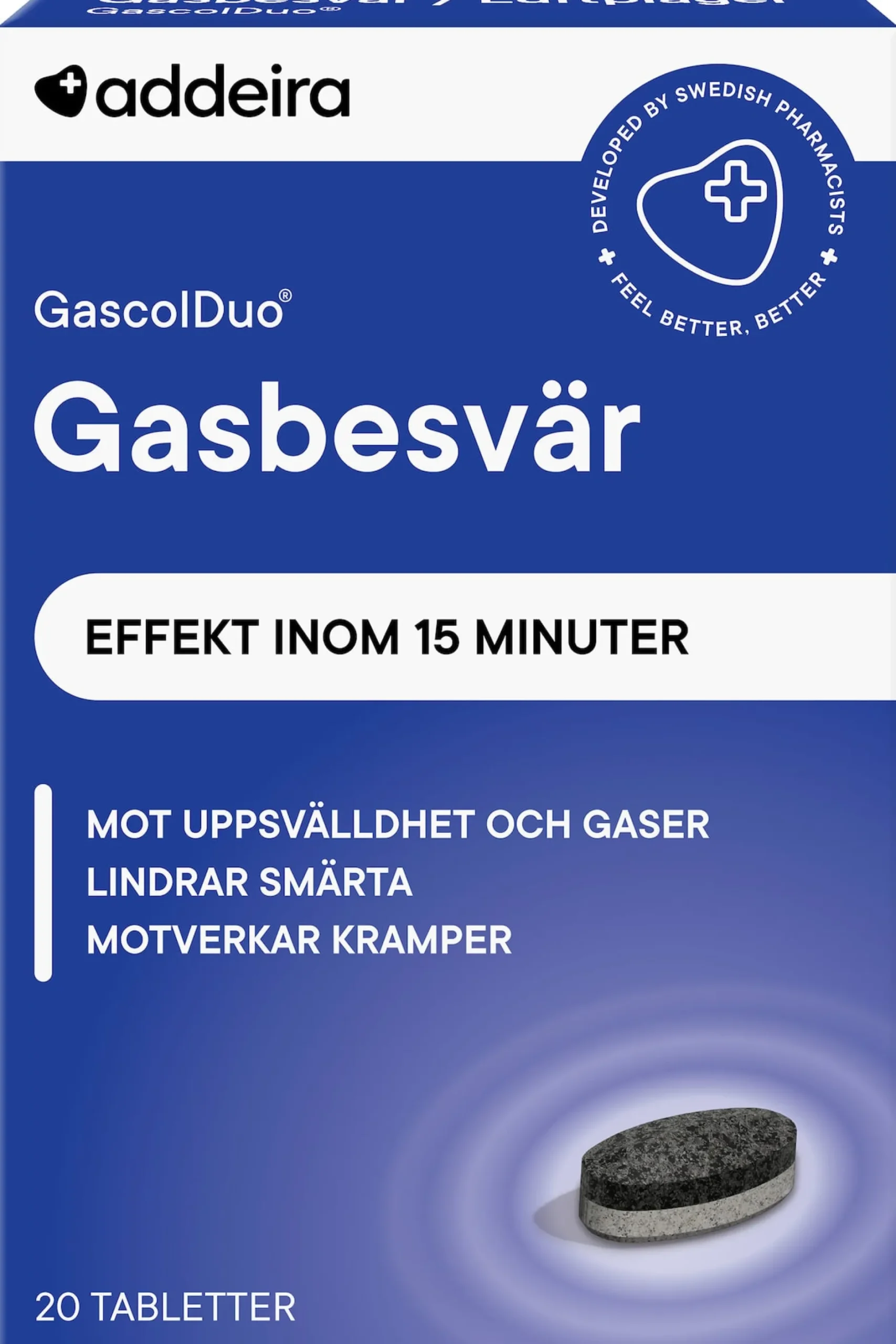 addeira GascolDuo Gasbesvär 20 tabletter
