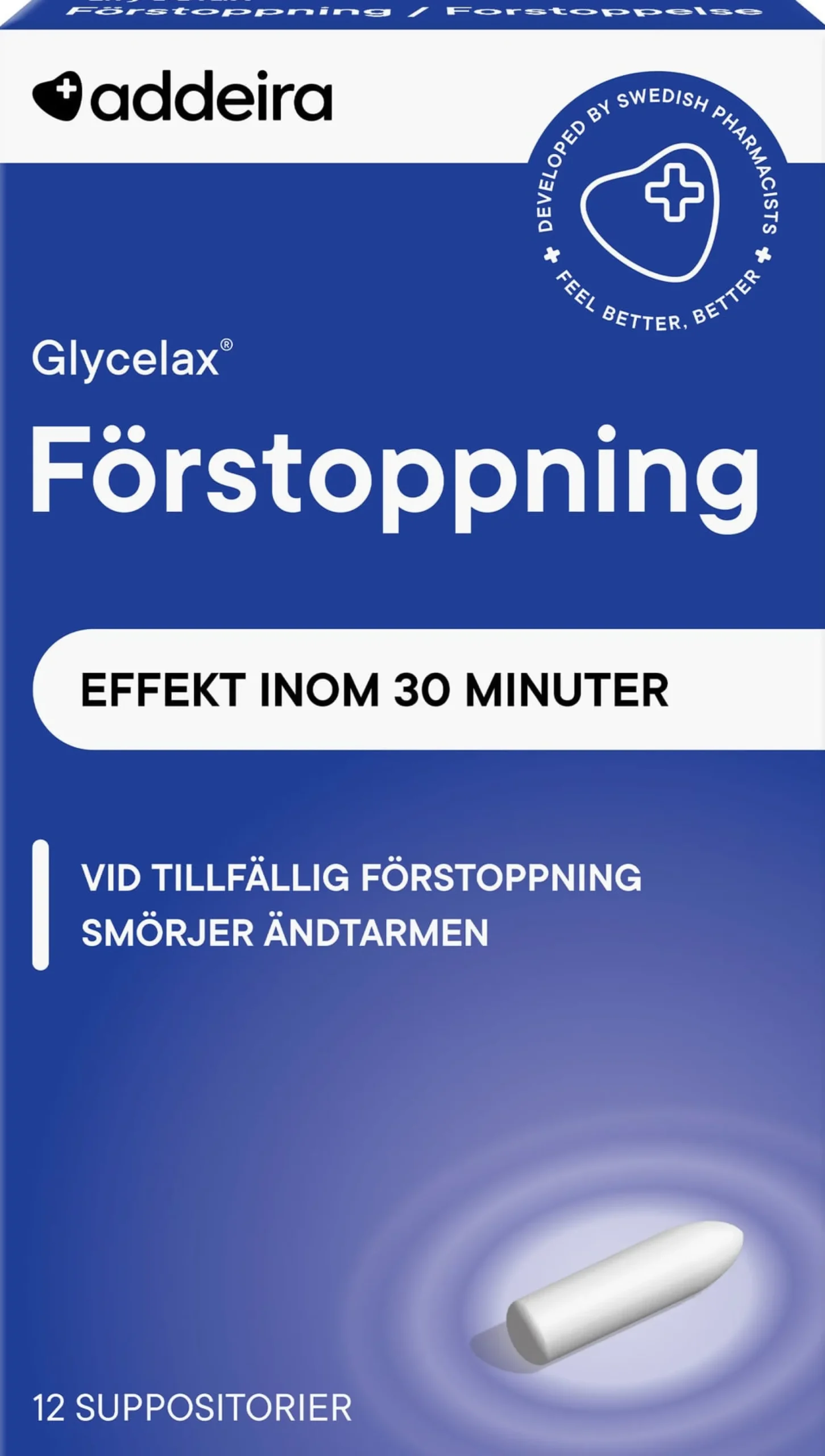 addeira Glycelax Förstoppning 12 suppositorium