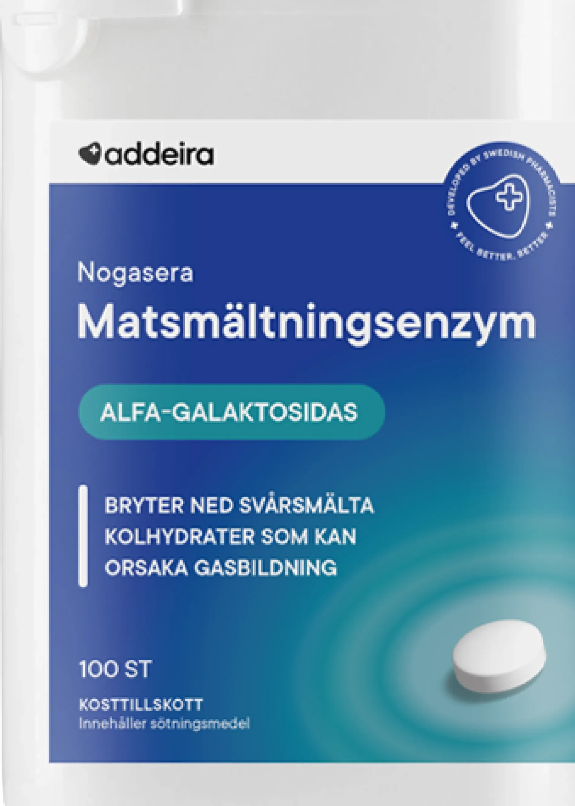 Addeira Nogasera tuggtablett 100 st
