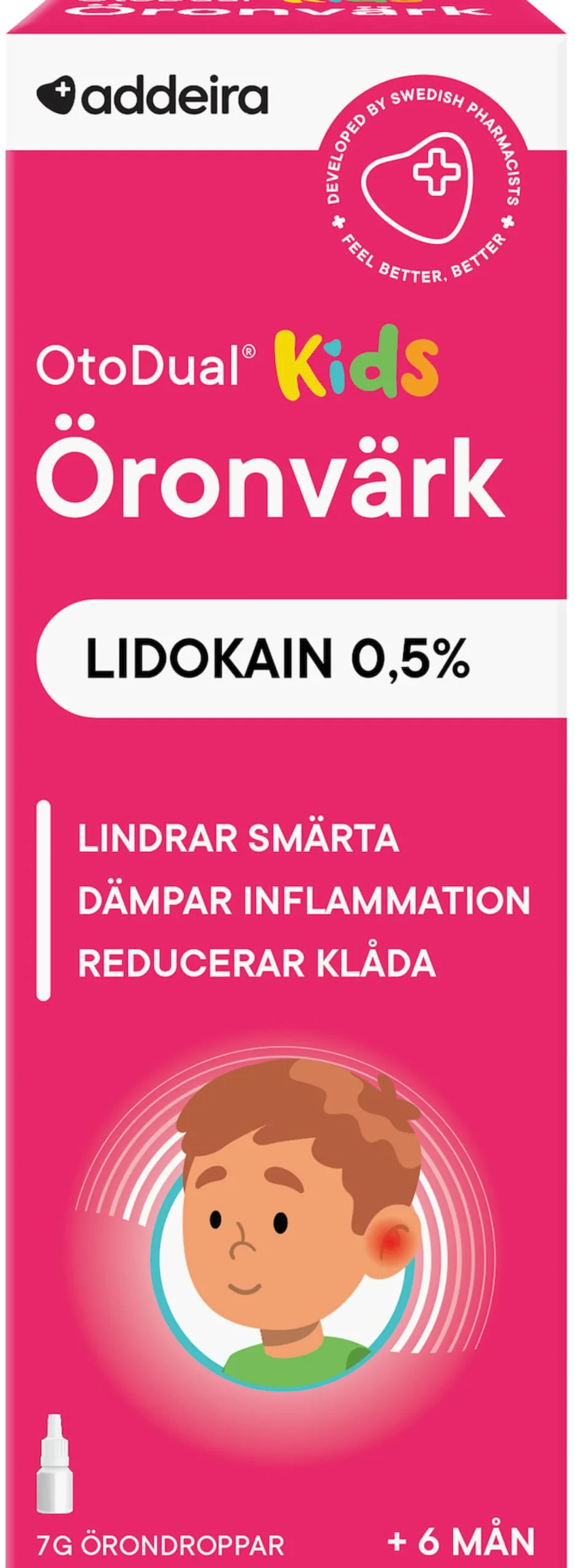 addeira OtoDual Kids Örondroppar 7 g