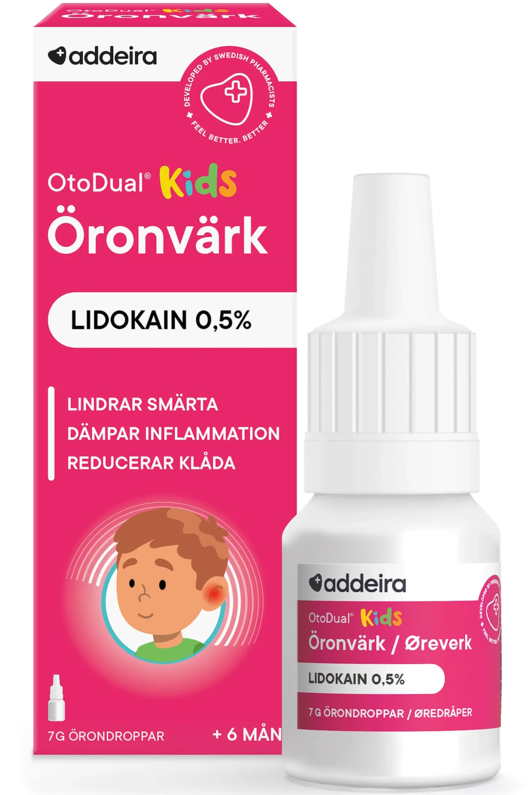 addeira OtoDual Kids Örondroppar 7 g