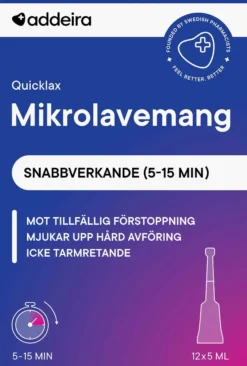 Addeira Quicklax Mikrolavemang mot förstoppning 12 x 5 ml