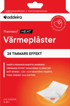 addeira Thermarol Smärtlindrande Värmeplåster 4 st
