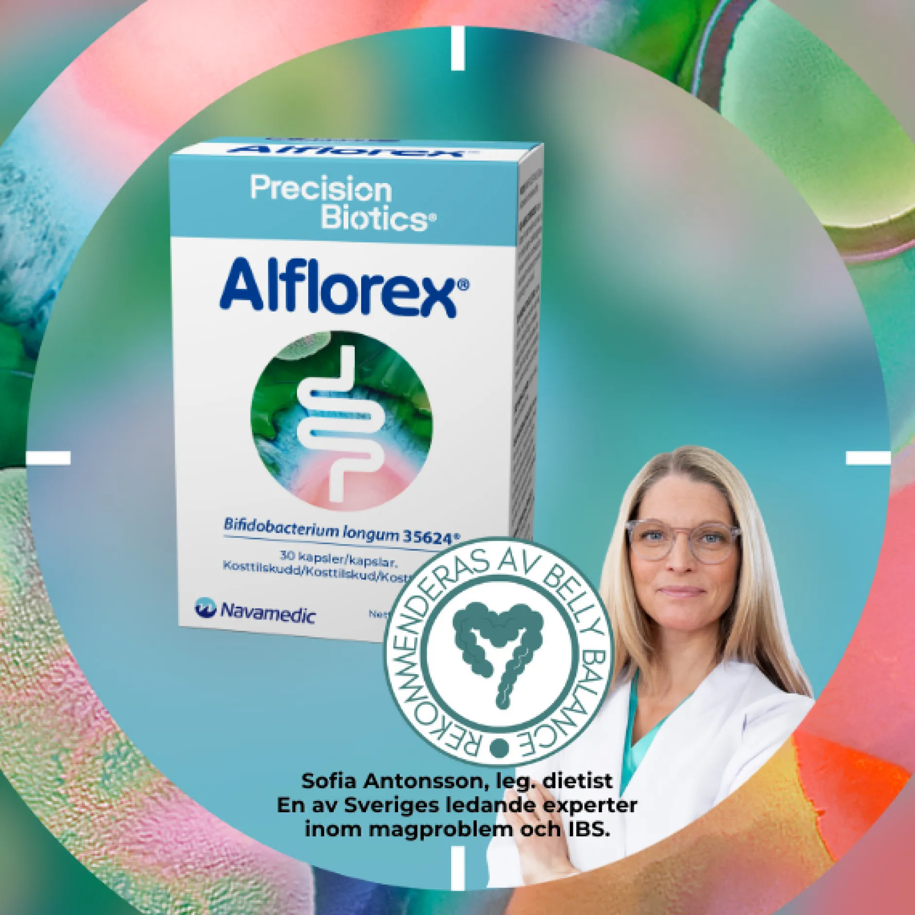 Alflorex Bifidobakterier 30 kapslar
