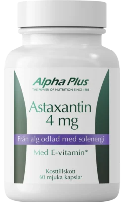 Alpha Plus Astaxantin 4mg 60 kapslar