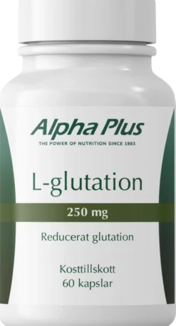 Alpha Plus L-glutation 250 mg 60 kapslar