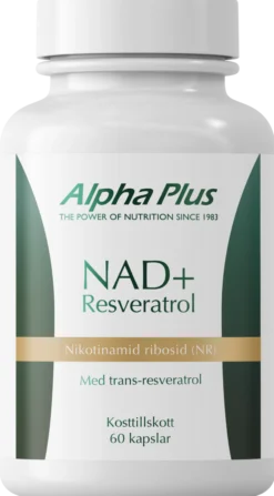 Alpha Plus NAD+ Resveratrol 60 kapslar