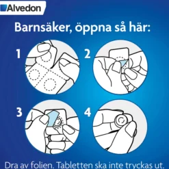 Alvedon 250 mg paracetamol(15-40 kg) Munsönderfallande Tabletter 12 st