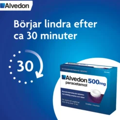 Alvedon Munsönderfallande Tabletter 500 mg 16 st