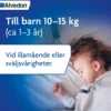 Alvedon Suppositorium 125mg paracetamol (för barn 10-15 kg) 10 st