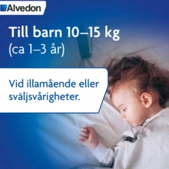 Alvedon Suppositorium 125mg paracetamol (för barn 10-15 kg) 10 st