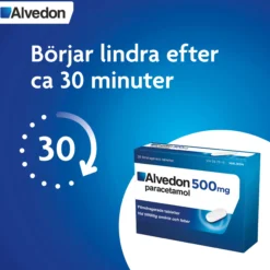 Alvedon Tabletter 500 mg Paracetamol 20 st