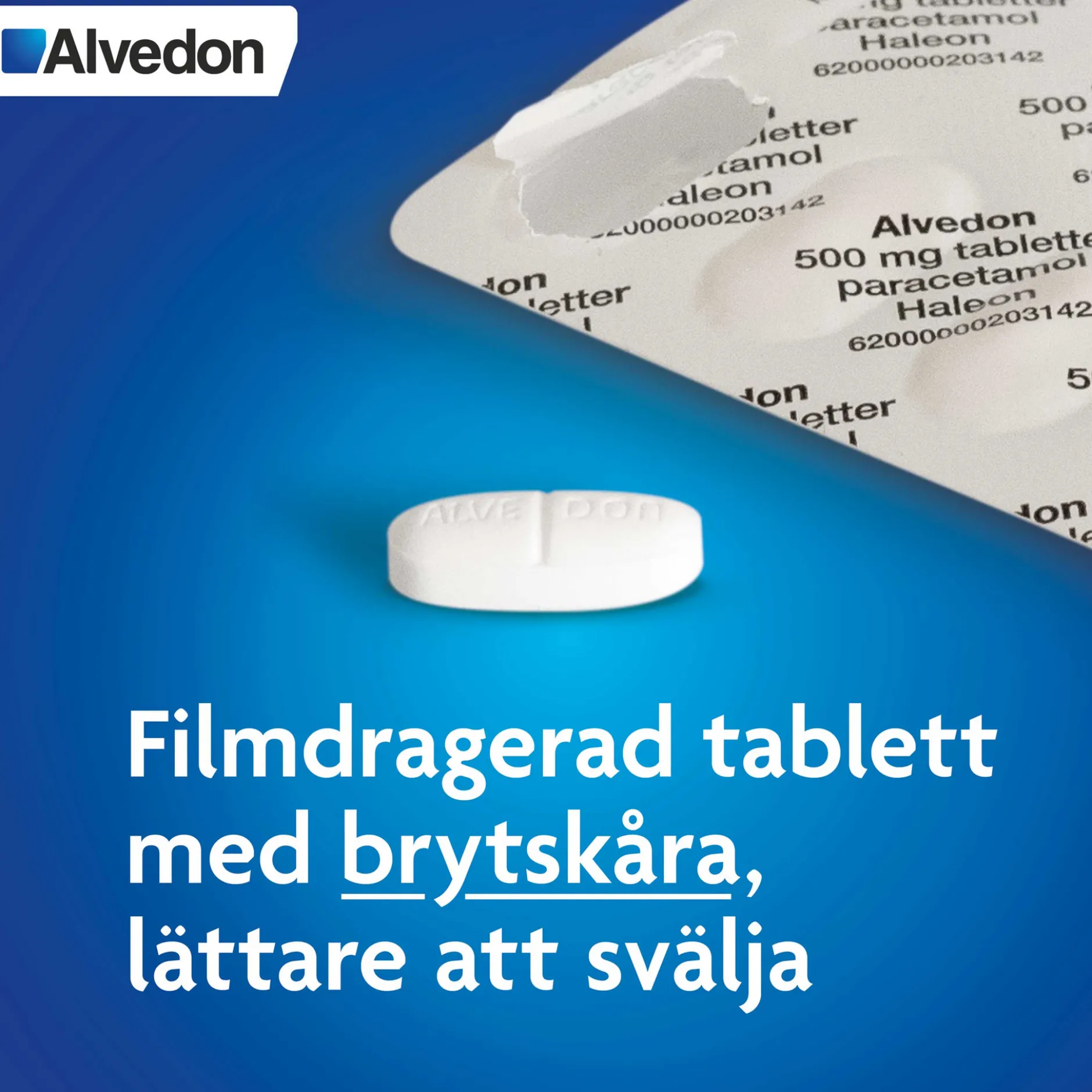 Alvedon Tabletter 500 mg Paracetamol 20 st