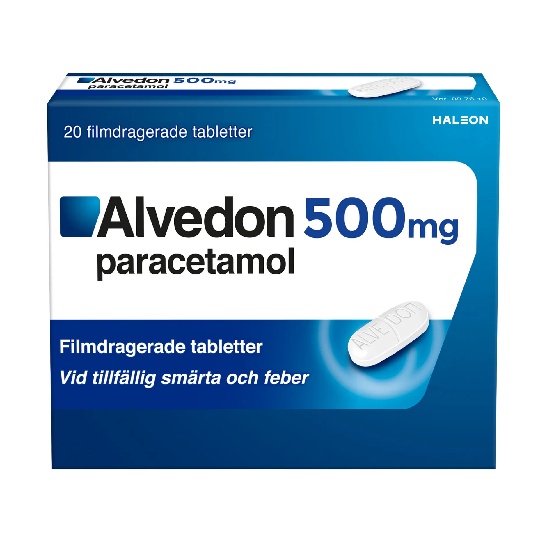 Alvedon Tabletter 500 mg Paracetamol 20 st