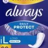 Always Dailies Large Extra Protect Trosskydd med mild doft 68 st
