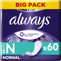 Always Dailies Normal Fresh & Protect Trosskydd 60 st