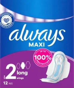 Always Maxi Long Pads Wings 12 st