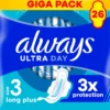 Always Ultra Day Storlek 3 Bindor med vingar 26 st