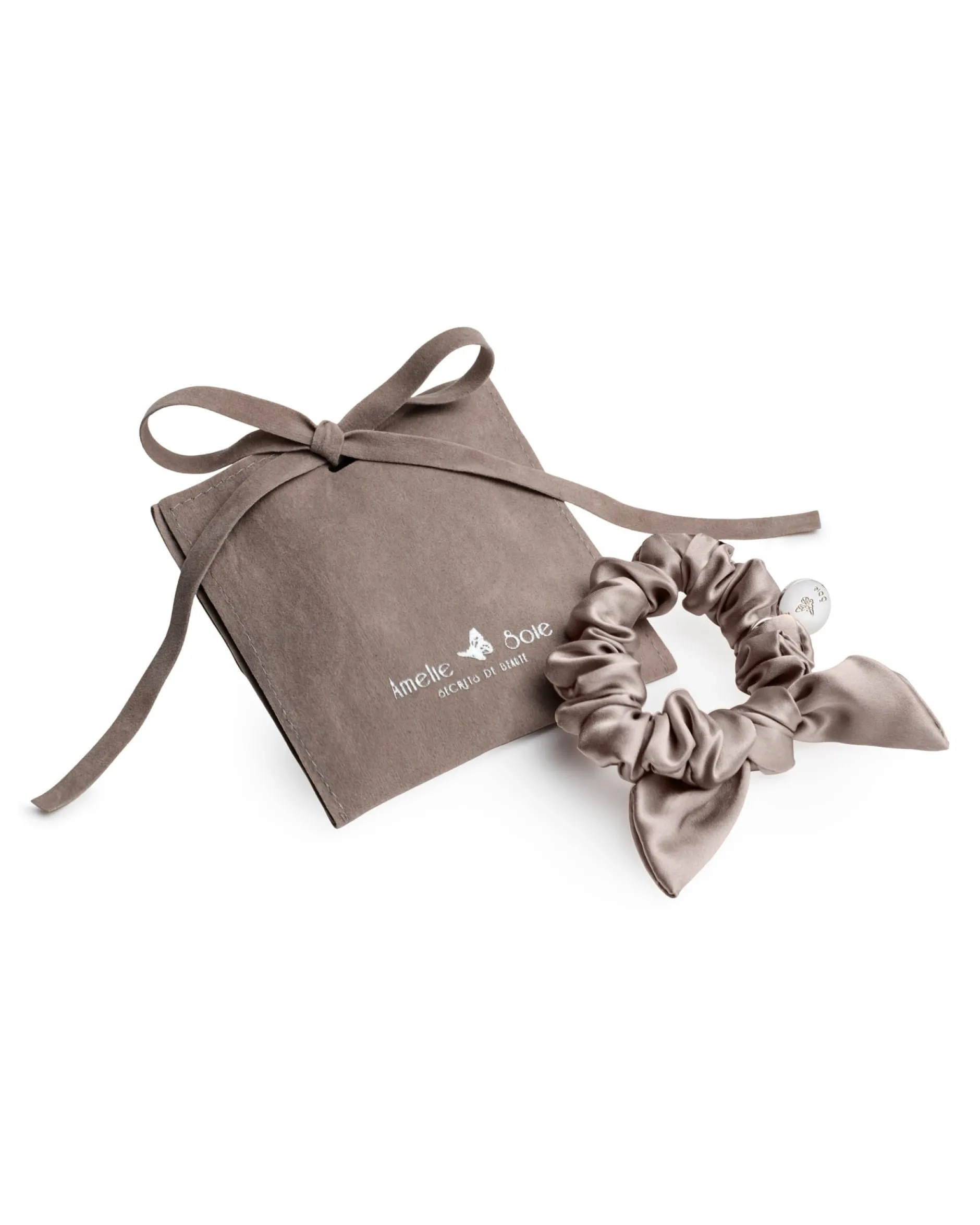 Amelie Soie Silk Bow Nude 1 st