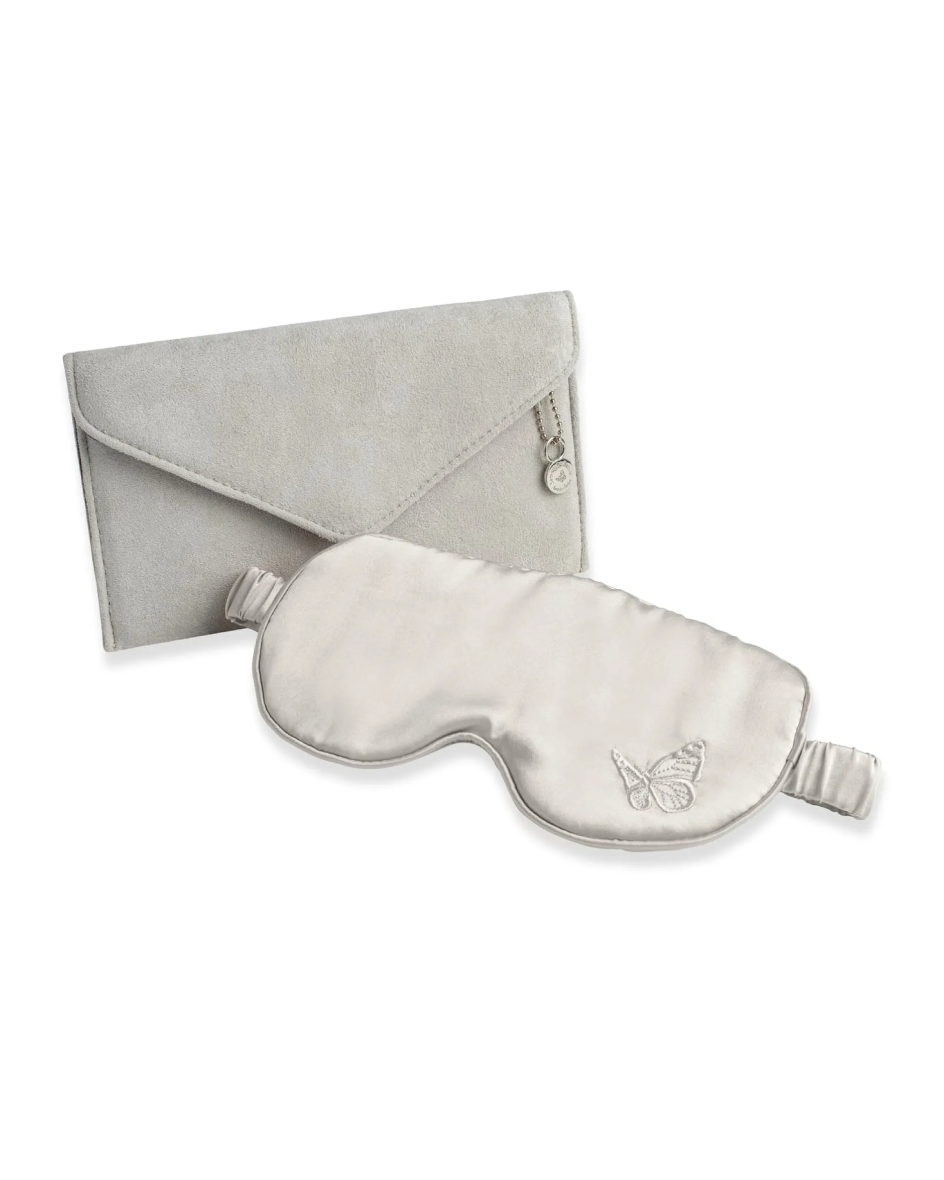 Amelie Soie Silk Sleep Mask Grey 1 st