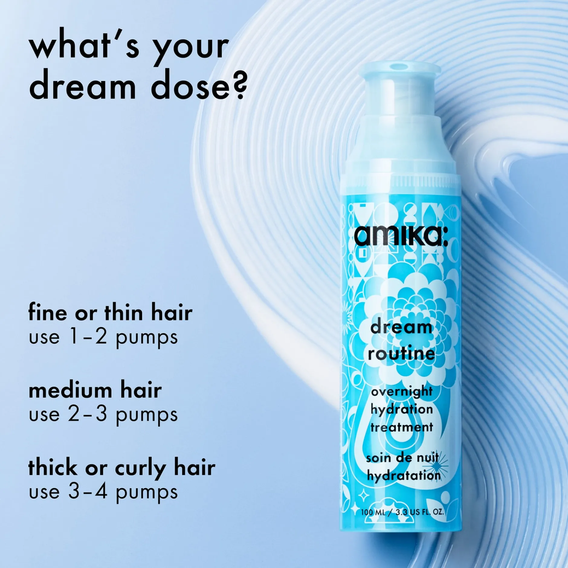 amika Dream Routine Overnight Hydration Mask 100 ml