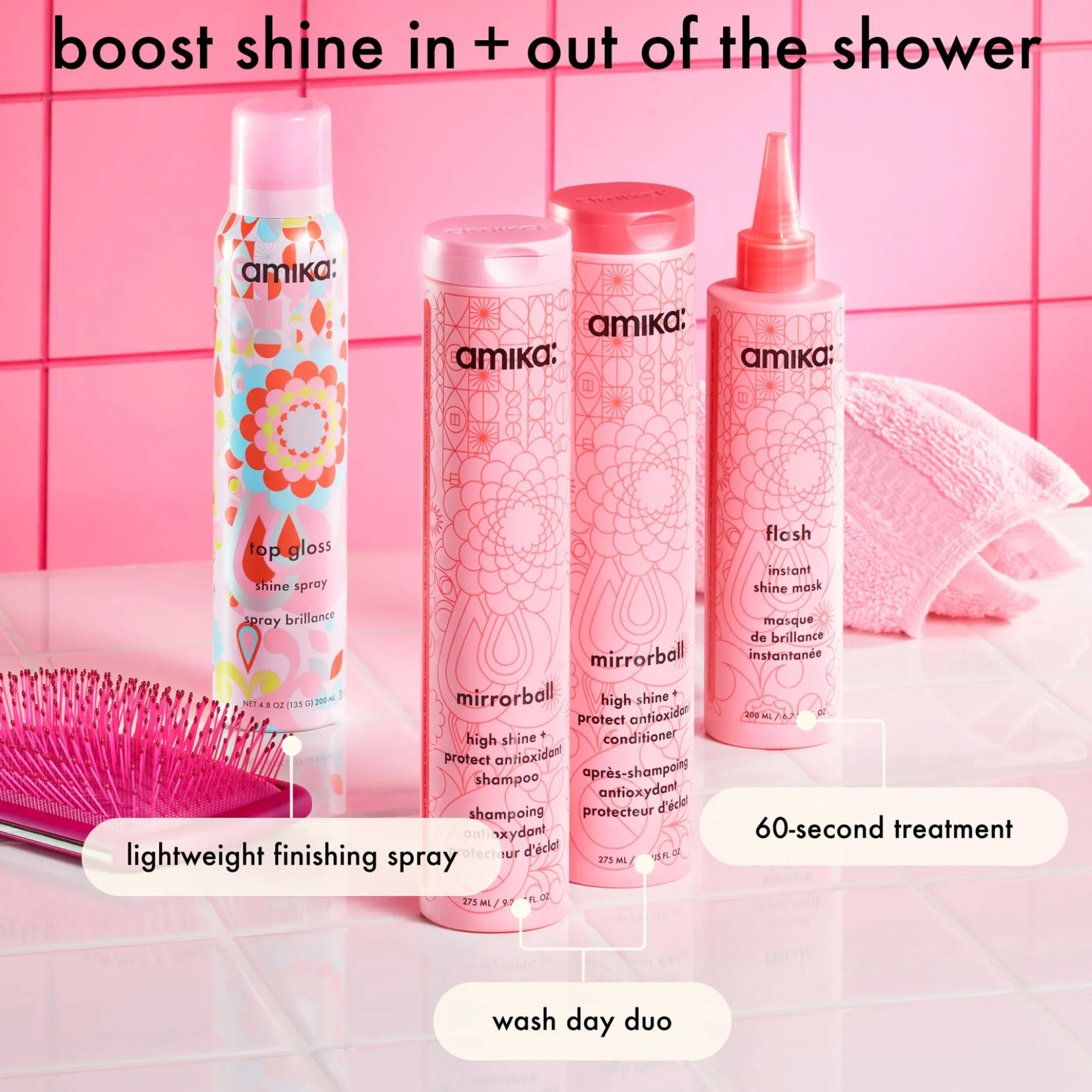 amika Mirrorball Shampoo 275 ml