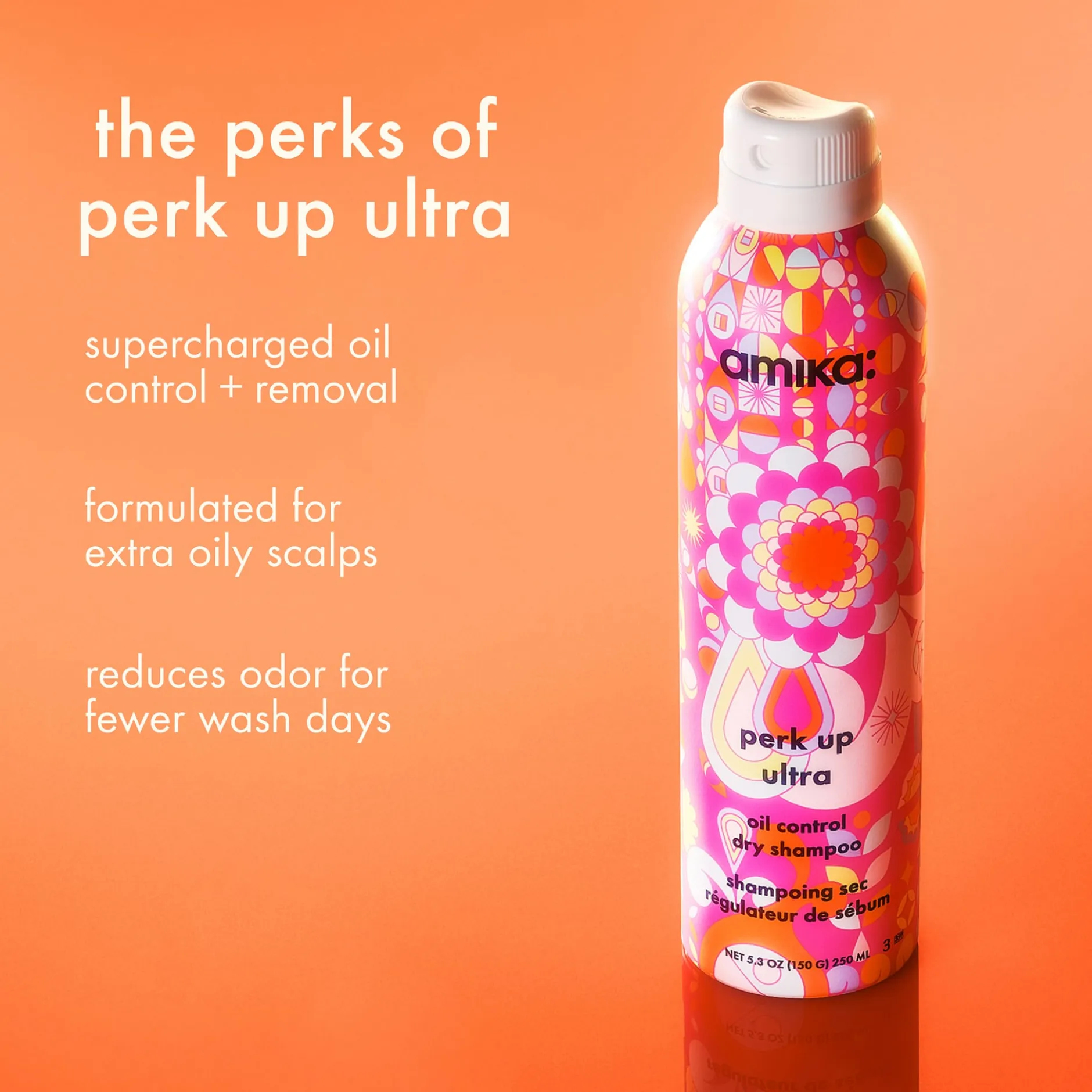 amika Perk Up Ultra Oil Control Dry Shampoo 115 ml