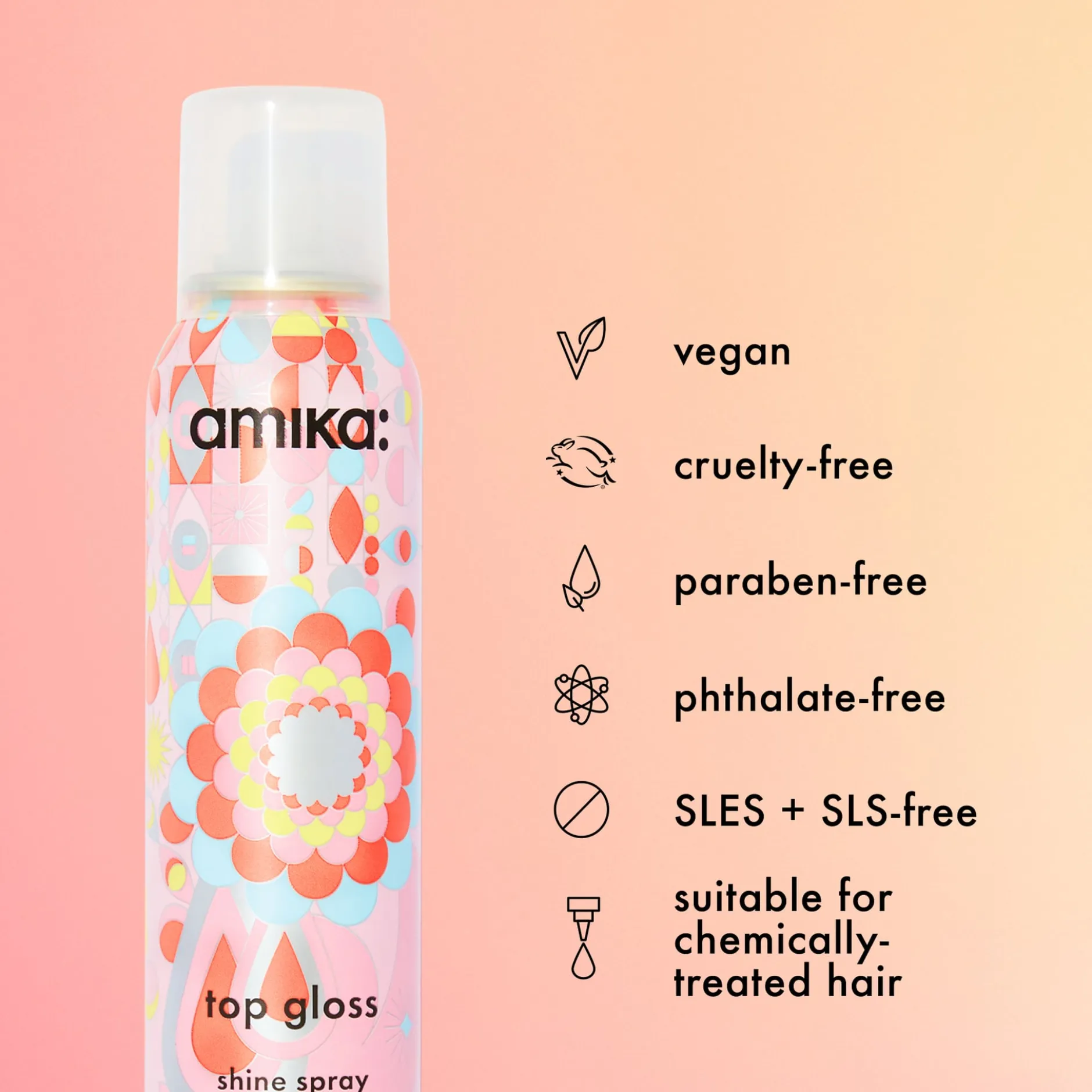 amika Top Gloss Shine Spray 200 ml
