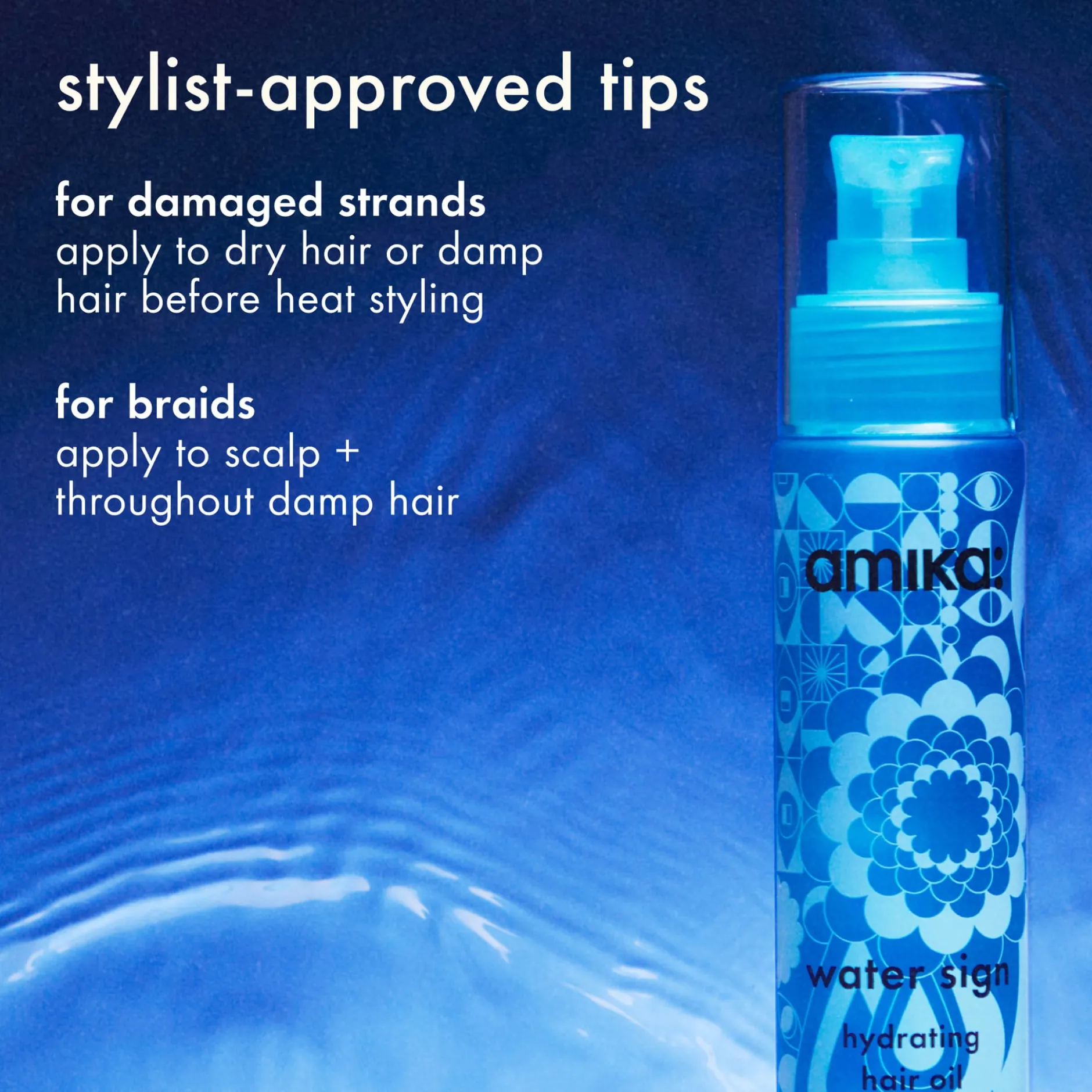 amika Water Sign Hydrating Hair Oil 50 ml