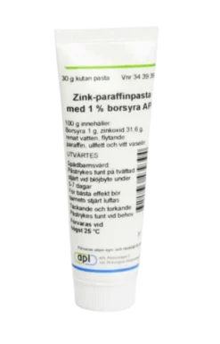 APL Zink-paraffinpasta med borsyra, kutan pasta 1 % 30 gr