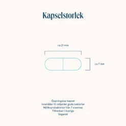 Apohem Mjölksyrabakterier 10 miljarder 7 stammar 60 kapslar