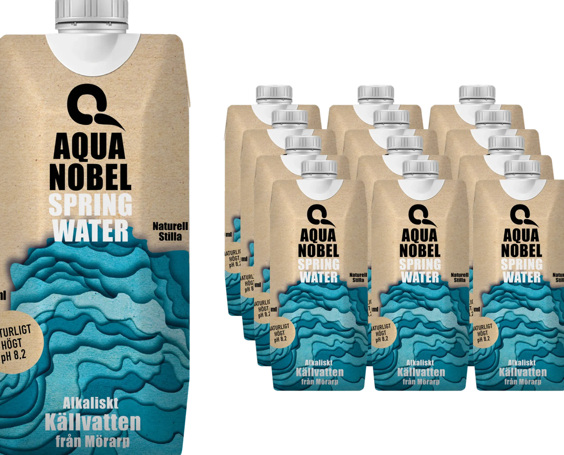 Aqua Nobel Alkaliskt Källvatten 12-pack