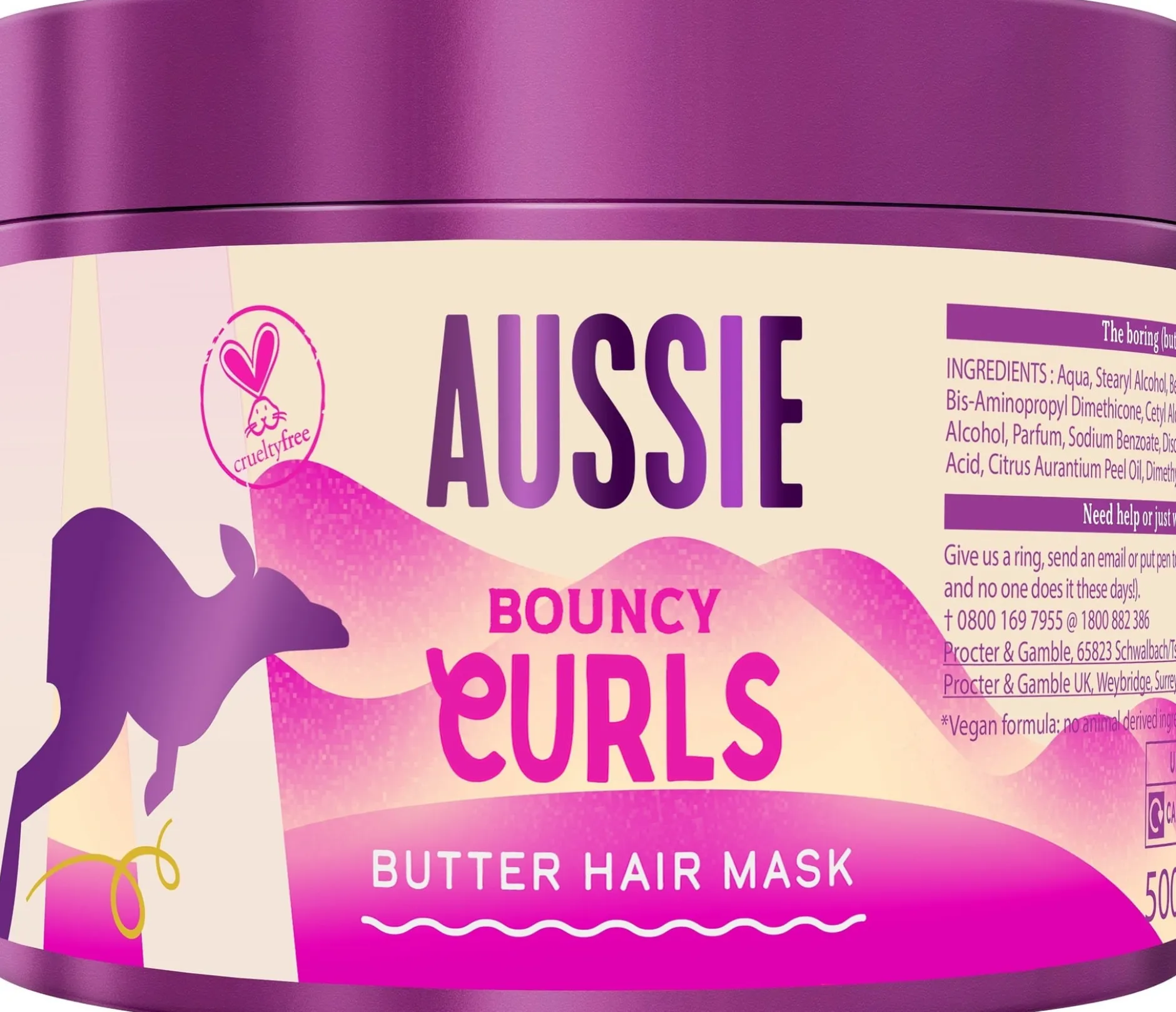 Aussie Bouncy Curls Butter Hårinpackning 500 ml