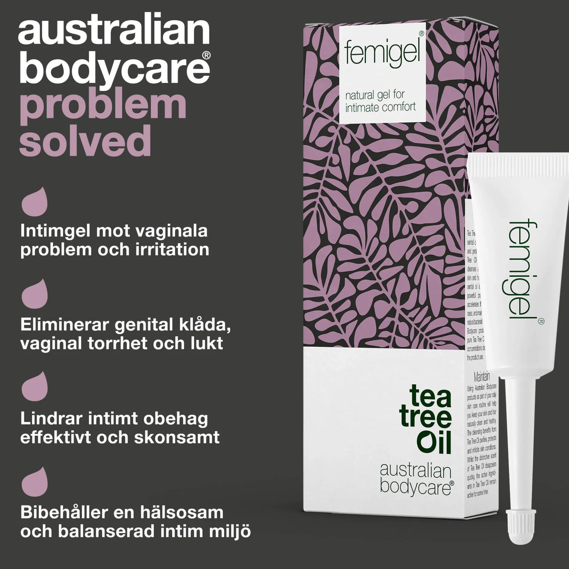 Australian Bodycare Femigel Intimgel mot torrhet och klåda 5 x 7ml