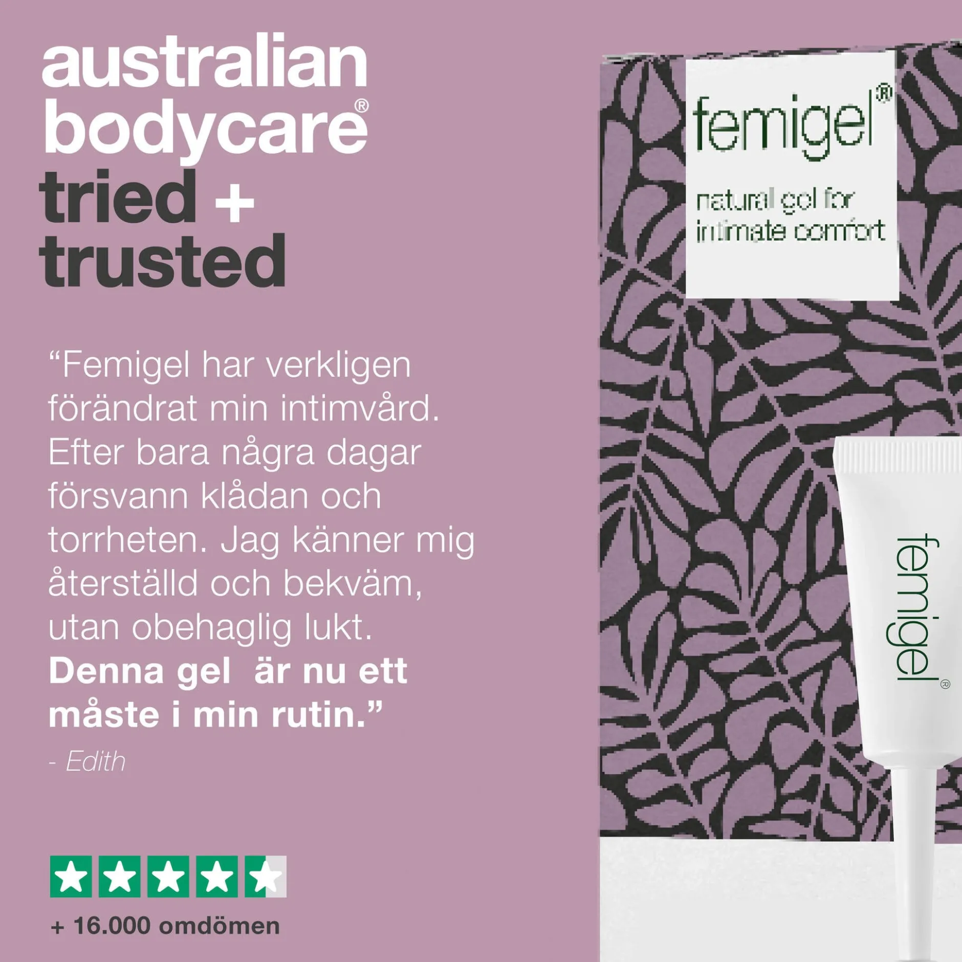 Australian Bodycare Femigel Intimgel mot torrhet och klåda 5 x 7ml