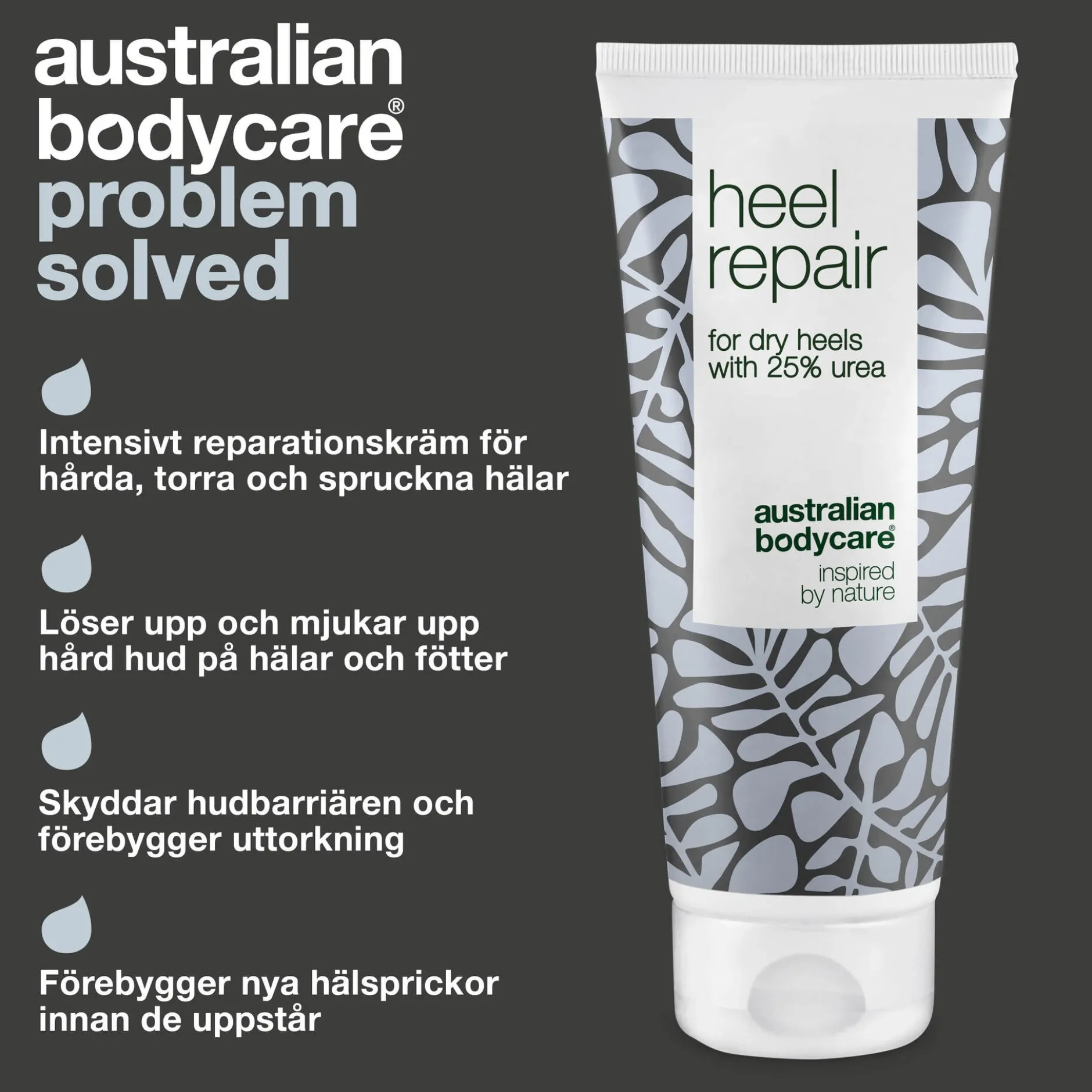 Australian Bodycare Hälkräm 25% Urea för hälsprickor 100 ml