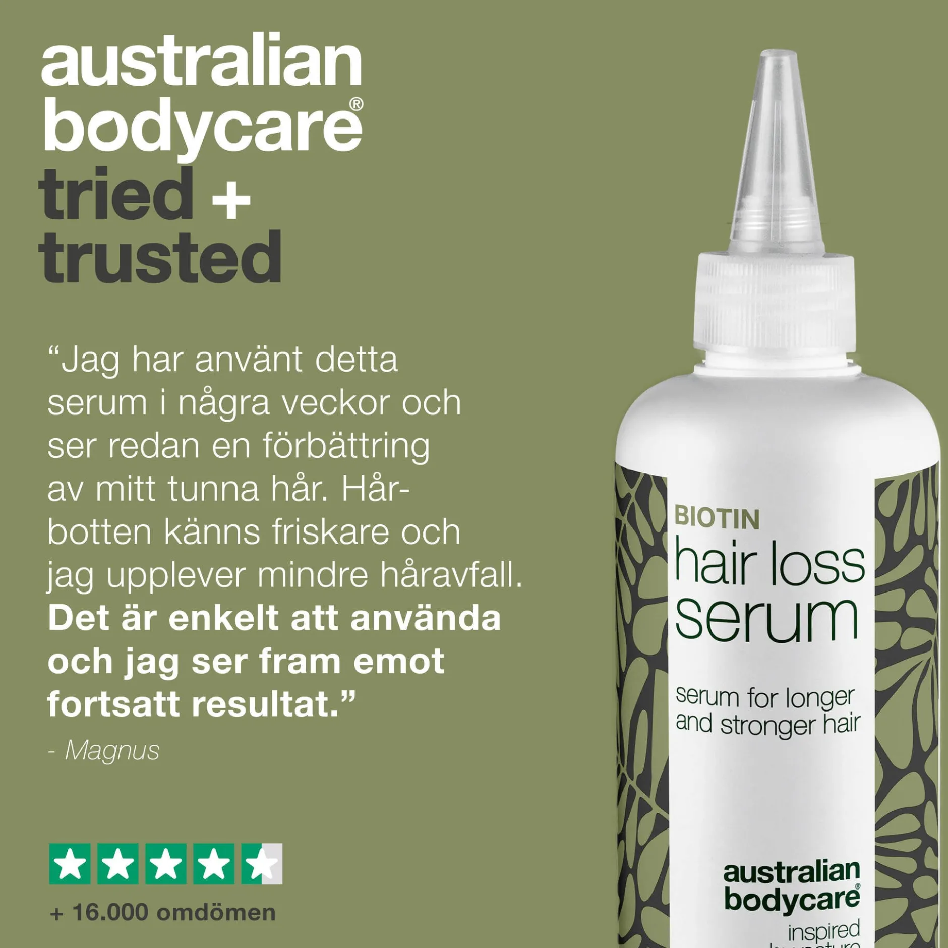 Australian Bodycare Håravfall Serum med Biotin 250 ml