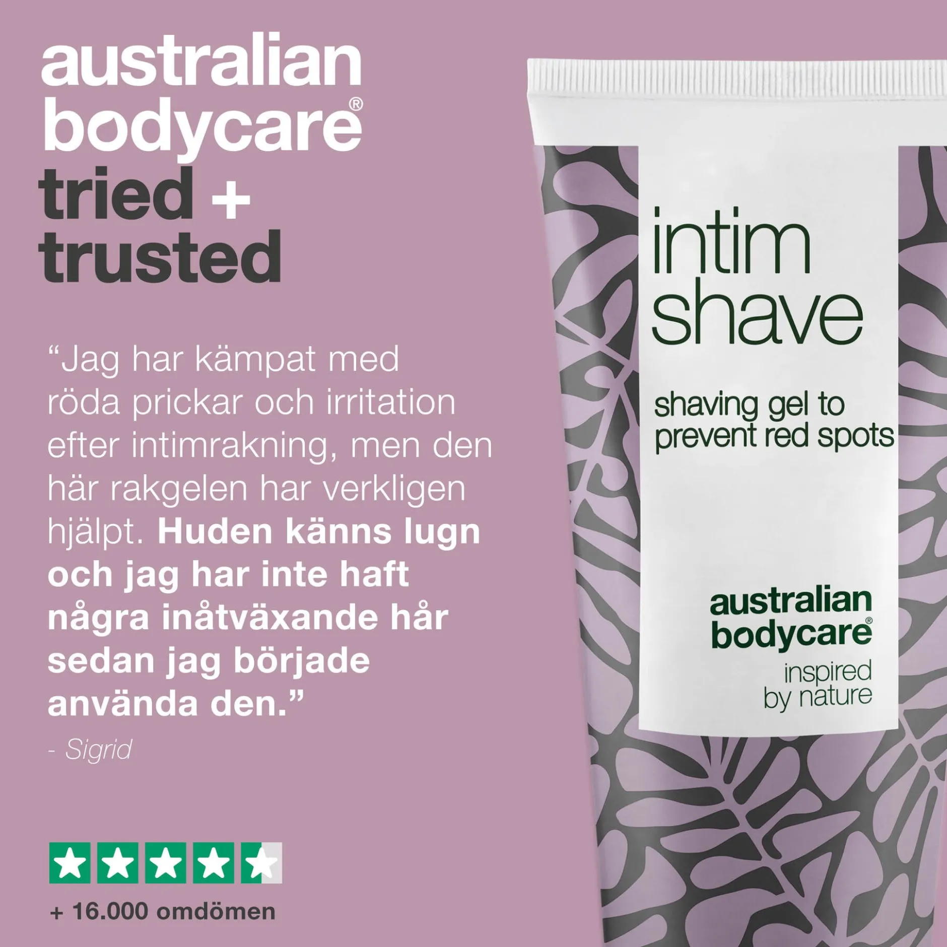 Australian Bodycare Intim rakgel mot röda rakfinnar 100 ml