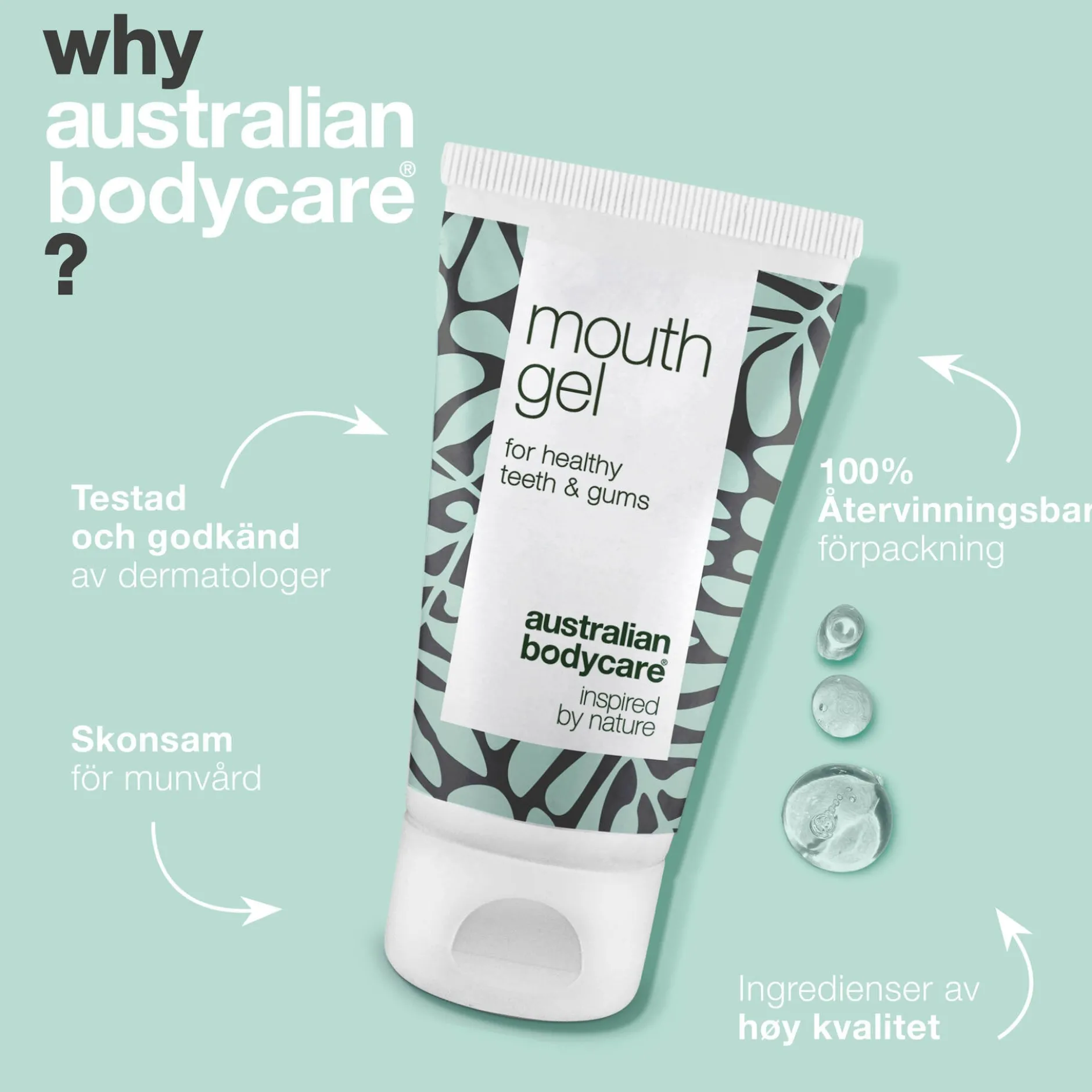 Australian Bodycare Mungel för muntorrhet och ömt tandkött 50 ml