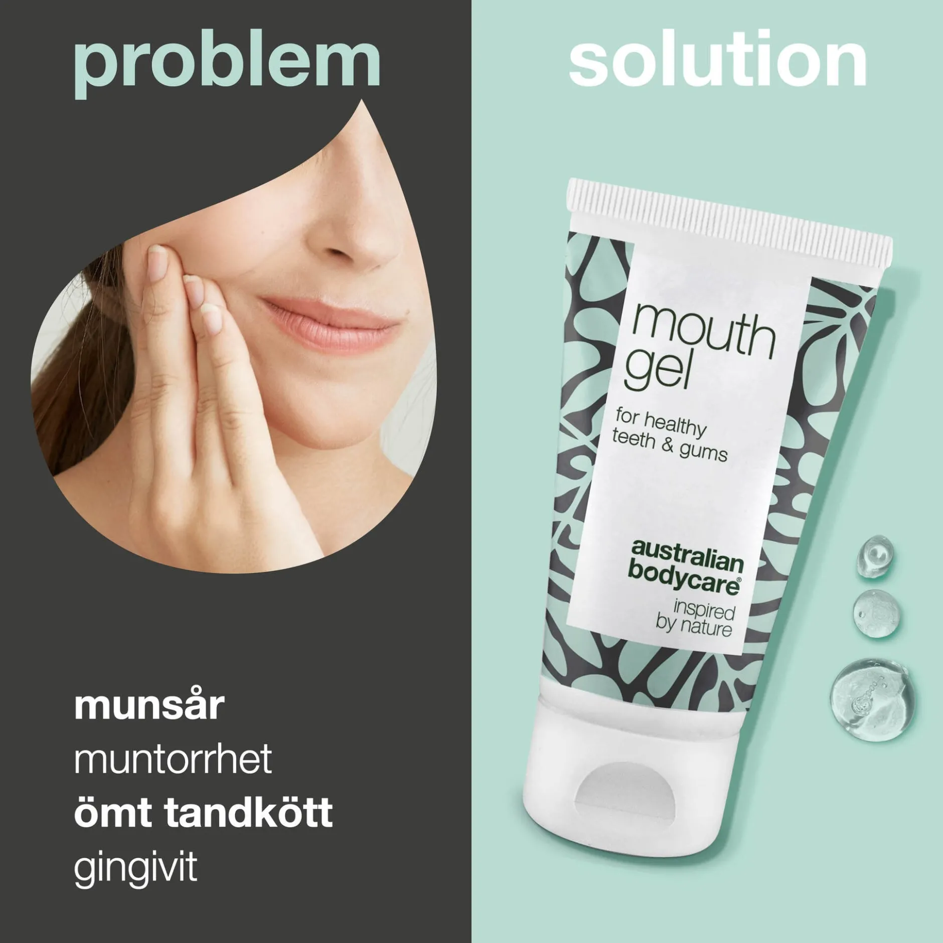 Australian Bodycare Mungel för muntorrhet och ömt tandkött 50 ml