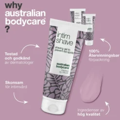 Australian Bodycare 3 produkter för intimrakning