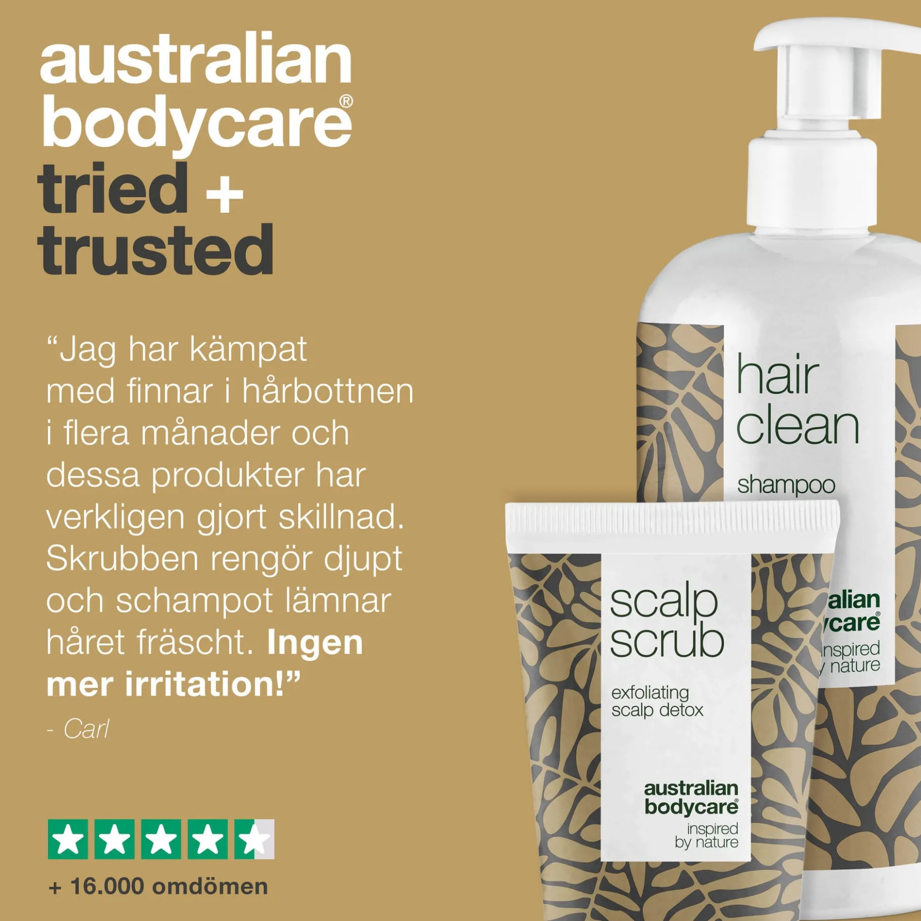 Australian Bodycare Scalp Detox Duo - 2-pack hårprodukter med tea tree oil