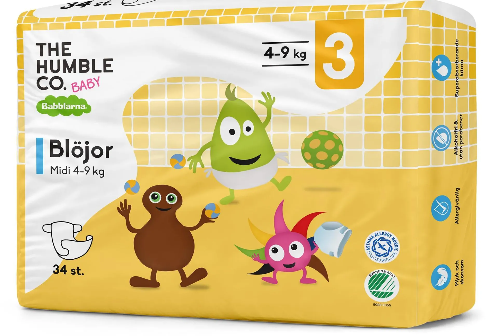 Babblarna Blöja Storlek 3 Midi 4–9 kg